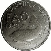 Portugal 25 Escudos FAO - World Food Day 1983 KM# 619 ALIMENTOS PARA TODOS FAO 1983 INCM coin reverse Portugal 25 Escudos FAO - World Food Day 1983 KM# 619 ALIMENTOS PARA TODOS FAO 1983 INCM coin reverse