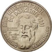 Portugal 25 Escudos International Year of Disabled People 1984 KM# 624 ANO INTERNACIONAL DO DEFICIENTE 1981 ANTÓNIO FELICIANO DE CASTILHO 1800 1885 TRABALHO REABILITAÇÁO INCM82 M. SIMÕES coin reverse Portugal 25 Escudos International Year of Disabled People 1984 KM# 624 ANO INTERNACIONAL DO DEFICIENTE 1981 ANTÓNIO FELICIANO DE CASTILHO 1800 1885 TRABALHO REABILITAÇÁO INCM82 M. SIMÕES coin reverse