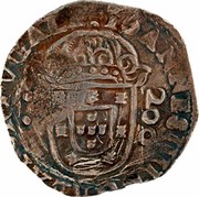 Portugal 250 Reis ND KM# 435.1 Kingdom Countermarked coinage Type IV coin reverse Portugal 250 Reis ND KM# 435.1 Kingdom Countermarked coinage Type IV coin reverse