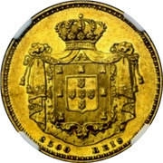 Portugal 2500 Reis 2500 Reis Maria II 1853 KM# 489 2500 REIS coin reverse Portugal 2500 Reis 2500 Reis Maria II 1853 KM# 489 2500 REIS coin reverse