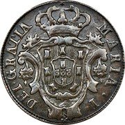 Portugal 3 Reis (III) 1797 KM# 308 Kingdom Milled coinage MARIA . I . DEI . GRATIA coin obverse Portugal 3 Reis (III) 1797 KM# 308 Kingdom Milled coinage MARIA . I . DEI . GRATIA coin obverse