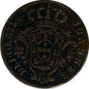 Portugal 3 Reis (III) 1804 KM# 334 Kingdom Milled coinage JOANNES DEI GRATIA coin obverse Portugal 3 Reis (III) 1804 KM# 334 Kingdom Milled coinage JOANNES DEI GRATIA coin obverse