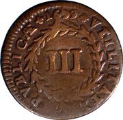 Portugal 3 Reis (Pedro II) KM# 166 III VTILITATI PVBLIC Æ coin reverse Portugal 3 Reis (Pedro II) KM# 166 III VTILITATI PVBLIC Æ coin reverse