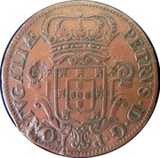 Portugal 3 Reis Pedro Prince Regent 1683 KM# 129 1683.ANNO SEXTO.DECIMO.REGIM.SVI. III coin reverse