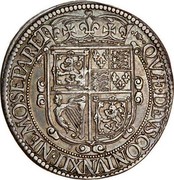 UK 30 Shillings Charles I (3rd Coinage, 2nd Issue) ND (1638-1639) KM# 88.2 · QVÆ · DEVS : CONIVNXIT · NEMO · SEPARET · coin reverse UK 30 Shillings Charles I (3rd Coinage, 2nd Issue) ND (1638-1639) KM# 88.2 · QVÆ · DEVS : CONIVNXIT · NEMO · SEPARET · coin reverse
