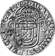 Portugal 4 Cruzados Cross of St. George 1642 KM# 57 IOANNES IIII D G REX PORTVGALIE coin obverse Portugal 4 Cruzados Cross of St. George 1642 KM# 57 IOANNES IIII D G REX PORTVGALIE coin obverse