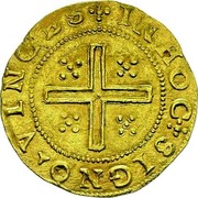Portugal 4 Cruzados ND LB KM# 9.2 Kingdom Dump coinage INHOC SIGNO VINCES coin reverse Portugal 4 Cruzados ND LB KM# 9.2 Kingdom Dump coinage INHOC SIGNO VINCES coin reverse