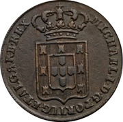 Portugal 40 Reis (Pataco) 1829 KM# 380 Kingdom Milled coinage MICHAEL I D G PORTUG ET ALGARB REX coin obverse Portugal 40 Reis (Pataco) 1829 KM# 380 Kingdom Milled coinage MICHAEL I D G PORTUG ET ALGARB REX coin obverse