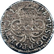 Portugal 40 Reis Pedro Prince Regent 1679 1 is not visible KM# 118 PETRVS·D·G.P·PORTVGA coin obverse Portugal 40 Reis Pedro Prince Regent 1679 1 is not visible KM# 118 PETRVS·D·G.P·PORTVGA coin obverse