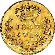 Portugal 400 Reis Joan VI 1818 KM# 359 JOAN VI 400 coin obverse Portugal 400 Reis Joan VI 1818 KM# 359 JOAN VI 400 coin obverse