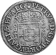 Portugal 400 Reis Pedro Prince Regent 1682 KM# 114.2 PETRVS · D · G · P · PORTVGALIÆ coin obverse Portugal 400 Reis Pedro Prince Regent 1682 KM# 114.2 PETRVS · D · G · P · PORTVGALIÆ coin obverse