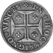 Portugal 400 Reis Pedro Prince Regent 1683 KM# 145.1 VINCES IN HOC SIGNO coin reverse Portugal 400 Reis Pedro Prince Regent 1683 KM# 145.1 VINCES IN HOC SIGNO coin reverse