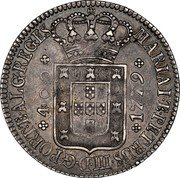 Portugal 400 Reis (Pinto. 480 Reis) Maria and Pedro III 1779 KM# 273 400 MARIA I ET PETRUS III D G PORT ET ALG REGES 1781 coin obverse Portugal 400 Reis (Pinto. 480 Reis) Maria and Pedro III 1779 KM# 273 400 MARIA I ET PETRUS III D G PORT ET ALG REGES 1781 coin obverse