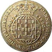 Portugal 400 Reis (Pinto. 480 Reis) 1820 KM# 358 Kingdom Milled coinage 400 JOANNES VI D G PORTUG BRASIL ET ALGARB REX coin obverse Portugal 400 Reis (Pinto. 480 Reis) 1820 KM# 358 Kingdom Milled coinage 400 JOANNES VI D G PORTUG BRASIL ET ALGARB REX coin obverse