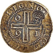 Portugal 4000 Reis ND KM# 452.5 Kingdom Countermarked coinage Type II coin obverse Portugal 4000 Reis ND KM# 452.5 Kingdom Countermarked coinage Type II coin obverse