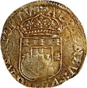 Portugal 4000 Reis ND KM# 452.5 Kingdom Countermarked coinage Type II coin reverse Portugal 4000 Reis ND KM# 452.5 Kingdom Countermarked coinage Type II coin reverse
