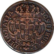 Portugal 5 Reis (V) 1776 KM# 242.2 Kingdom Milled coinage JOSEPHUS I DEI GRATIA coin obverse Portugal 5 Reis (V) 1776 KM# 242.2 Kingdom Milled coinage JOSEPHUS I DEI GRATIA coin obverse
