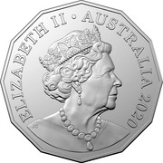 Australia 50 Cents 60 Years SATCC upercars 2020 UNC in Coincard in 9 Coin Tin ELIZABETH II AUSTRALIA 2020 JC coin obverse Australia 50 Cents 60 Years SATCC upercars 2020 UNC in Coincard in 9 Coin Tin ELIZABETH II AUSTRALIA 2020 JC coin obverse