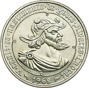 Portugal 50 Escudos 500th Birth Annivevsary of Pedro Alvares Cabral 1968 KM# 593 V CENTº NASCIMENTO DE PEDRO ALVARES CABRAL 1968 coin reverse Portugal 50 Escudos 500th Birth Annivevsary of Pedro Alvares Cabral 1968 KM# 593 V CENTº NASCIMENTO DE PEDRO ALVARES CABRAL 1968 coin reverse