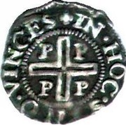 Portugal 50 Reis (1/2 Tostao) Joao IV ND KM# 38 IN HOC SIGNO VINCES PP PP coin reverse Portugal 50 Reis (1/2 Tostao) Joao IV ND KM# 38 IN HOC SIGNO VINCES PP PP coin reverse