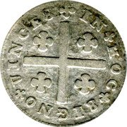 Portugal 50 Reis (1/2 Tostao) (Maria I and Pedro III) KM# 263 IN HOC SIGNO VINCES coin reverse Portugal 50 Reis (1/2 Tostao) (Maria I and Pedro III) KM# 263 IN HOC SIGNO VINCES coin reverse