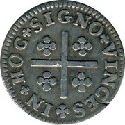 Portugal 50 Reis (1/2 Tostao) ND KM# 199 Kingdom Milled coinage IN HOC SIGNO VINCES coin reverse Portugal 50 Reis (1/2 Tostao) ND KM# 199 Kingdom Milled coinage IN HOC SIGNO VINCES coin reverse