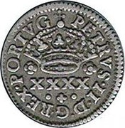 Portugal 50 Reis (1/2 Tostao) Pedro II ND P KM# 137 PETRVS.II.D.G.REX.PORTVG XXXX coin obverse Portugal 50 Reis (1/2 Tostao) Pedro II ND P KM# 137 PETRVS.II.D.G.REX.PORTVG XXXX coin obverse