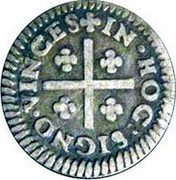 Portugal 50 Reis (Pedro II) KM# 136 IN HOC SIGO VINCES coin reverse Portugal 50 Reis (Pedro II) KM# 136 IN HOC SIGO VINCES coin reverse