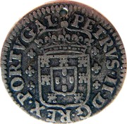 Portugal 50 Reis (1/2 Tostao) Pedro Prince Regent ND KM# 135 PETRVS.II.D.G.REX.PORTVGAL coin obverse Portugal 50 Reis (1/2 Tostao) Pedro Prince Regent ND KM# 135 PETRVS.II.D.G.REX.PORTVGAL coin obverse