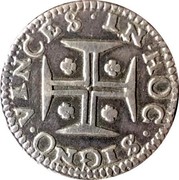 Portugal 50 Reis (1/2 Tostao) Pedro Prince Regent ND KM# 110 INHOC SIGNO VINCES coin reverse Portugal 50 Reis (1/2 Tostao) Pedro Prince Regent ND KM# 110 INHOC SIGNO VINCES coin reverse