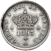 Portugal 50 Reis 1893 KM# 536 Kingdom Decimal coinage CARLOS I REI DE PORTUGAL 1893 coin obverse Portugal 50 Reis 1893 KM# 536 Kingdom Decimal coinage CARLOS I REI DE PORTUGAL 1893 coin obverse