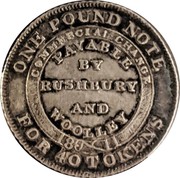UK 6 Pence Staffordshire - Bilston / Rushbury & Woolley 1811  ONE POUND NOTE FOR 40 TOKENS COMMERCIAL CHANGE 1811 PAYABLE BY RUSHBURY AND WOOLLEY coin reverse UK 6 Pence Staffordshire - Bilston / Rushbury & Woolley 1811  ONE POUND NOTE FOR 40 TOKENS COMMERCIAL CHANGE 1811 PAYABLE BY RUSHBURY AND WOOLLEY coin reverse
