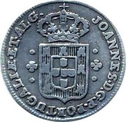 Portugal 60 Reis (3 Vintens) Joao Prince Regent ND KM# 312 JOANNES.D.G.P.PORTUGAL.ET.ALG coin obverse Portugal 60 Reis (3 Vintens) Joao Prince Regent ND KM# 312 JOANNES.D.G.P.PORTUGAL.ET.ALG coin obverse