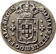 Portugal 60 Reis (3 Vintens) ND KM# 264 Kingdom Milled coinage MARIA I ET PETRUS III D G PT ALG REGES coin obverse Portugal 60 Reis (3 Vintens) ND KM# 264 Kingdom Milled coinage MARIA I ET PETRUS III D G PT ALG REGES coin obverse