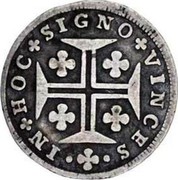 Portugal 60 Reis (3 Vintens) ND KM# 284 Kingdom Milled coinage IN HOC SIGNO VINCES coin reverse Portugal 60 Reis (3 Vintens) ND KM# 284 Kingdom Milled coinage IN HOC SIGNO VINCES coin reverse