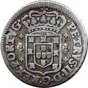 Portugal 60 Reis (3 Vintens) Pedro II ND KM# 139 PETRVS.II.D.G.REX.PORTVG. coin obverse Portugal 60 Reis (3 Vintens) Pedro II ND KM# 139 PETRVS.II.D.G.REX.PORTVG. coin obverse