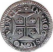 Portugal 60 Reis (3 Vintens) Pedro II ND KM# 138 IN.HOC.SIGNO.VINCES. coin reverse Portugal 60 Reis (3 Vintens) Pedro II ND KM# 138 IN.HOC.SIGNO.VINCES. coin reverse