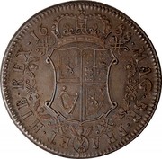 UK 60 Shillings James VII Restrike 1688 Minted in 1828 MAG BR FRA ET HIB REX 1688 coin reverse UK 60 Shillings James VII Restrike 1688 Minted in 1828 MAG BR FRA ET HIB REX 1688 coin reverse