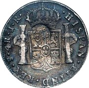 Portugal 600 Reis ND KM# 26.1 Portuguese Administration Countermarked coinage (1887 Decree) HISPAN ETIND REX 4R P R coin reverse Portugal 600 Reis ND KM# 26.1 Portuguese Administration Countermarked coinage (1887 Decree) HISPAN ETIND REX 4R P R coin reverse
