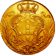 Portugal 8 Escudos (Dobra) 1724 KM# 222.1 Kingdom Milled coinage coin reverse Portugal 8 Escudos (Dobra) 1724 KM# 222.1 Kingdom Milled coinage coin reverse