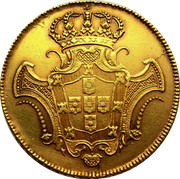 Portugal 8 Escudos (Dobra) 1727 KM# 222.4 Kingdom Milled coinage coin reverse Portugal 8 Escudos (Dobra) 1727 KM# 222.4 Kingdom Milled coinage coin reverse