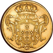 Portugal 8 Escudos (Dobra) 1729 KM# 222.6 Kingdom Milled coinage coin reverse Portugal 8 Escudos (Dobra) 1729 KM# 222.6 Kingdom Milled coinage coin reverse