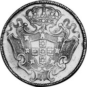 Portugal 8 Escudos (Dobra) 1730 KM# 222.7 Kingdom Milled coinage coin reverse Portugal 8 Escudos (Dobra) 1730 KM# 222.7 Kingdom Milled coinage coin reverse