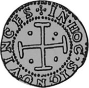 Portugal 80 Reis (4 Vintens) Afonso VI ND KM# 74 IN.HOC.SIGNO.VINCES coin reverse Portugal 80 Reis (4 Vintens) Afonso VI ND KM# 74 IN.HOC.SIGNO.VINCES coin reverse