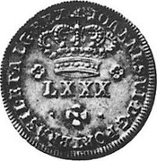 Portugal 80 Reis (LXXX) Tostao Joao VI ND KM# 352 LXXX PETRUS IV D G PORTUG ET ALGARB REX coin obverse Portugal 80 Reis (LXXX) Tostao Joao VI ND KM# 352 LXXX PETRUS IV D G PORTUG ET ALGARB REX coin obverse