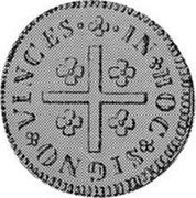 Portugal 80 Reis (LXXX) ND KM# 238.1 Kingdom Milled coinage IN HOC SIGNO VINCES coin reverse Portugal 80 Reis (LXXX) ND KM# 238.1 Kingdom Milled coinage IN HOC SIGNO VINCES coin reverse