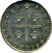Portugal 80 Reis (LXXX) Tostao - Pedro IV ND KM# 375 IN HOC SIGNO VINCES coin reverse Portugal 80 Reis (LXXX) Tostao - Pedro IV ND KM# 375 IN HOC SIGNO VINCES coin reverse