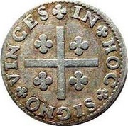 Portugal 80 Reis ND KM# 238.2 Kingdom Milled coinage IN HOC SIGNO VINCES coin reverse Portugal 80 Reis ND KM# 238.2 Kingdom Milled coinage IN HOC SIGNO VINCES coin reverse