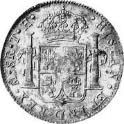 Portugal 870 Reis ND INCM KM# 440.13 Kingdom Countermarked coinage (870 Reis) HISPAN ET IND REX 8R T H coin reverse Portugal 870 Reis ND INCM KM# 440.13 Kingdom Countermarked coinage (870 Reis) HISPAN ET IND REX 8R T H coin reverse