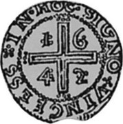 Portugal Cruzado Joao IV 1642 KM# 55 SIGNO VINVEESS IN HOC coin reverse Portugal Cruzado Joao IV 1642 KM# 55 SIGNO VINVEESS IN HOC coin reverse